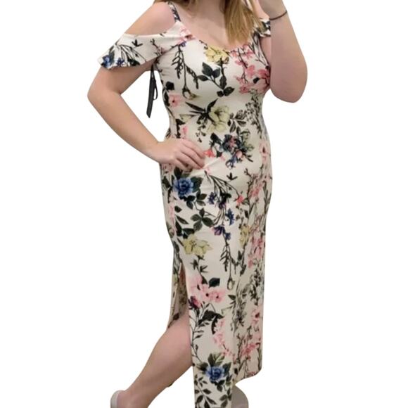 RACHEL Rachel Roy Dresses & Skirts - Rachel Rachel Roy Gaia Floral Cold Shoulder Dress Size Small Romantic
